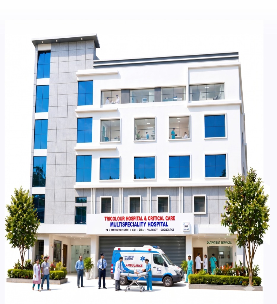 Tricolour Hospitals premium medical center exterior